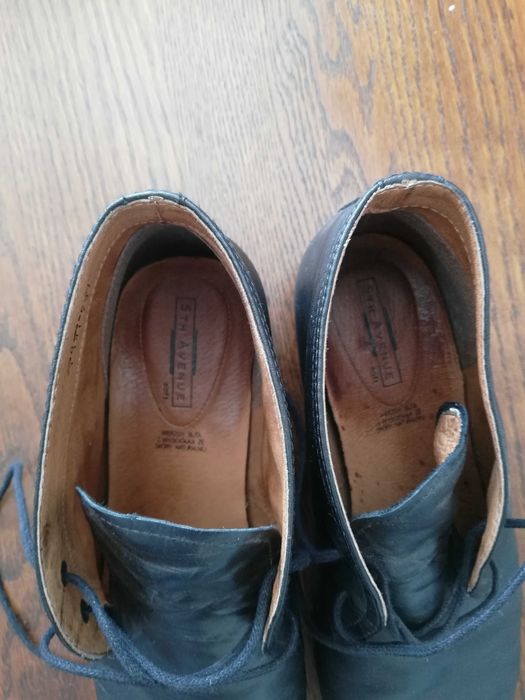 Buty skórzane 40, półbuty czarne