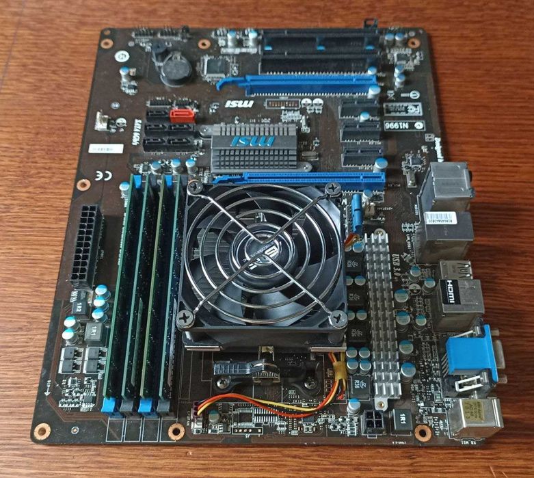 Плата ТОПОВАЯ MSI A55-G45 (MS-7695) c HDMI Видео/SATA III (sFM1, DDR3)