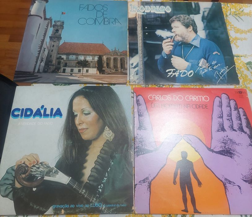 Long plays (LPs) vinil fado, música portuguesa,  Glenn Miller e outros