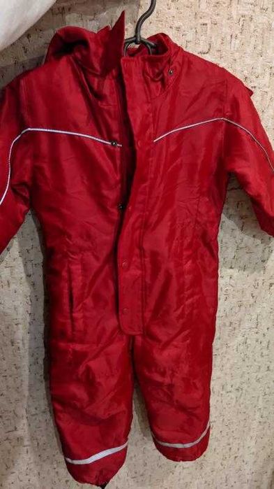 Зимний цельный комбинезон 2-3 года