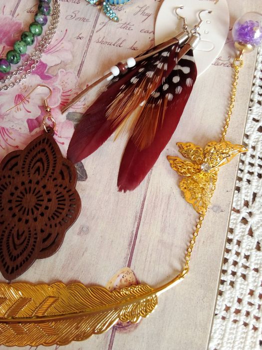 Brincos Penas - Novos