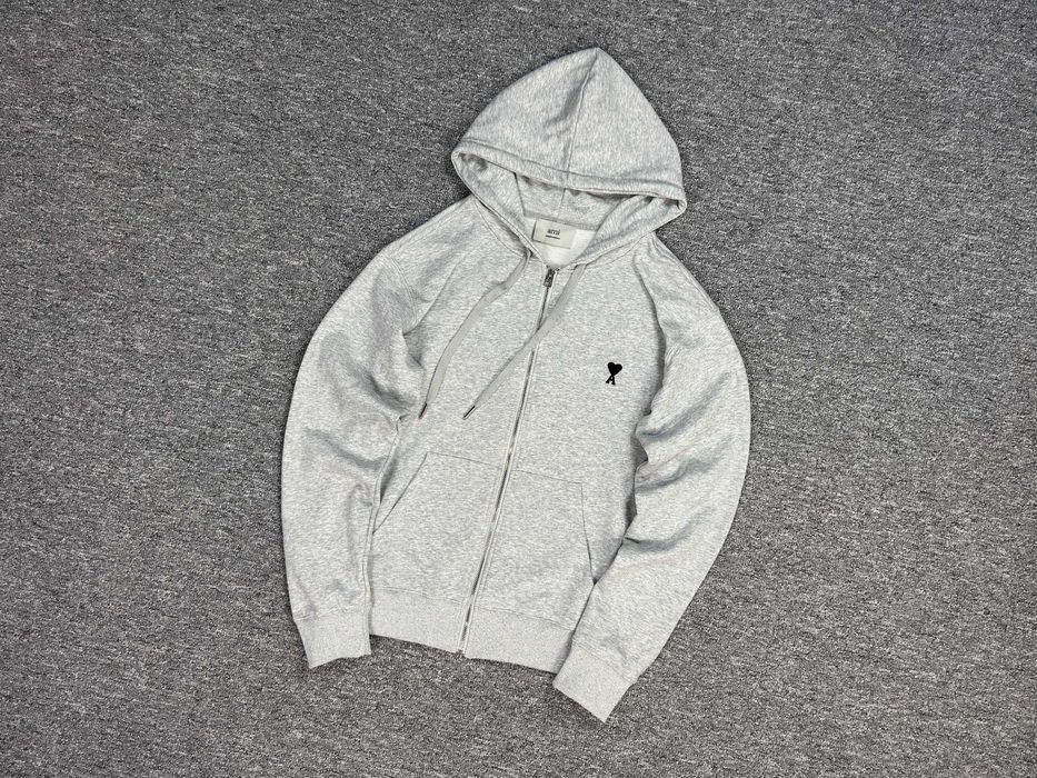 Зіп-худі AMI Paris на блискавці унісекс зип-худи амі париж ами кофта