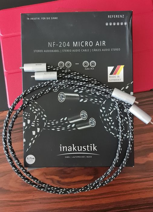 Cabos  Inakustik Nf 204 MICRO AIR - interconect rca(0,75 mt) par