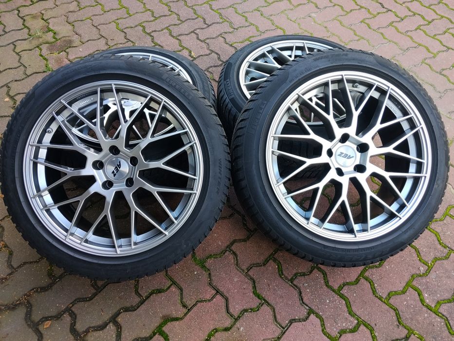 Felgi 19 AEZ Crest 5x112 ZIMA Audi Mercedes VW  Seat Skoda 245 45R19 Pirelli