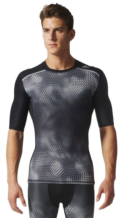 ADIDAS (S-XL) Techfit Compression Climachill T-shirt компресіонка чоловіча спортивна футболка