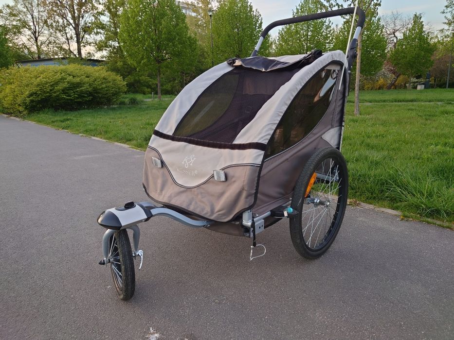 2w1 przyczepka rowerowa,wózek Kasser