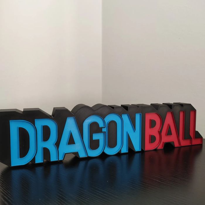 Logo DragonBall Retro Impressão 3D