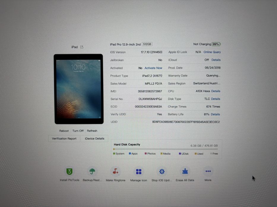 IPad Pro 12.9 512GB + 4G