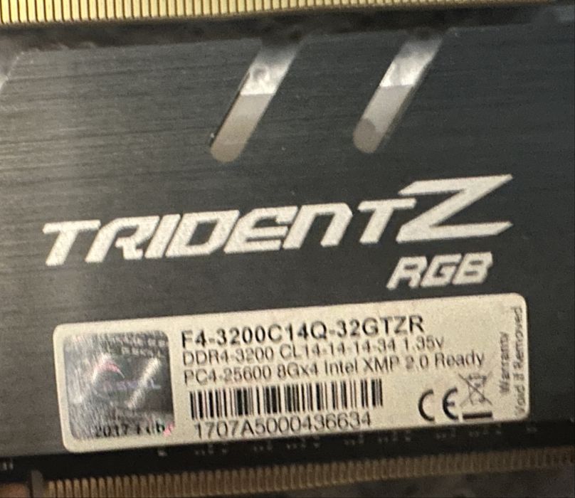 Memorias DDR4 Samsung BDie Gskill 4x8GB 3200 CL14