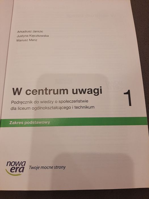 Podręcznik do wiedzy o społeczeństwie 1