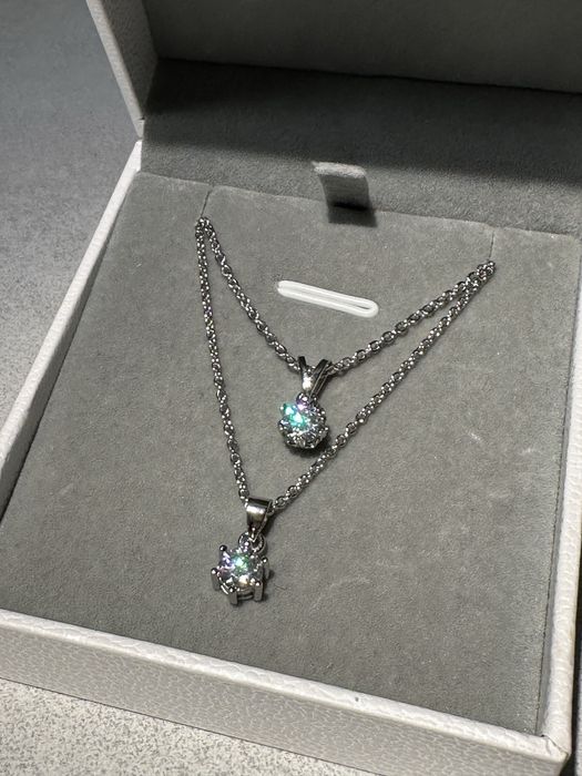 Кольє з муасанітами 0,5 ct  конкурент діаманту