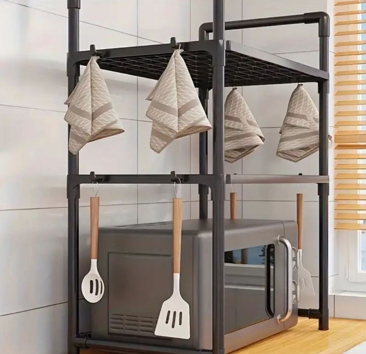 Настільний стілаж для мікрохвильовки і посуду