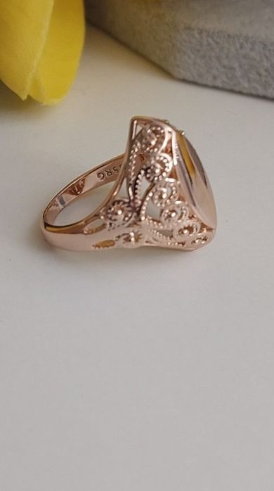 Sygnet Różowe złoto 585.