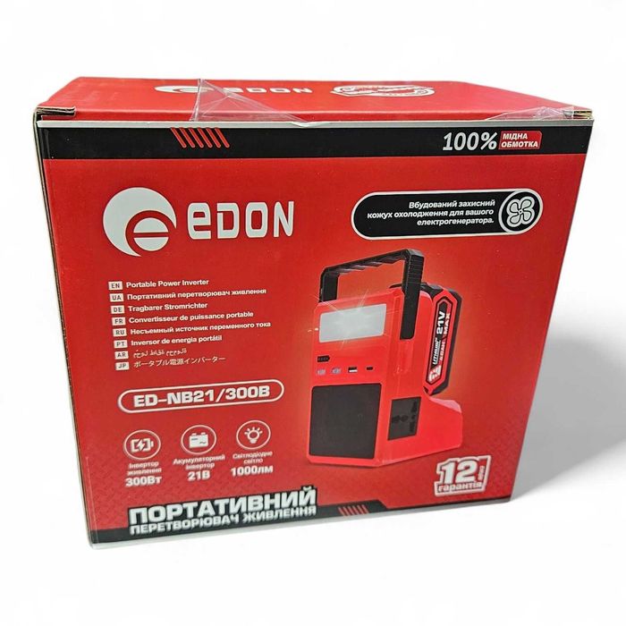 Інвертор УПС безперебійник 20В-220В Edon ED-NB21/300В