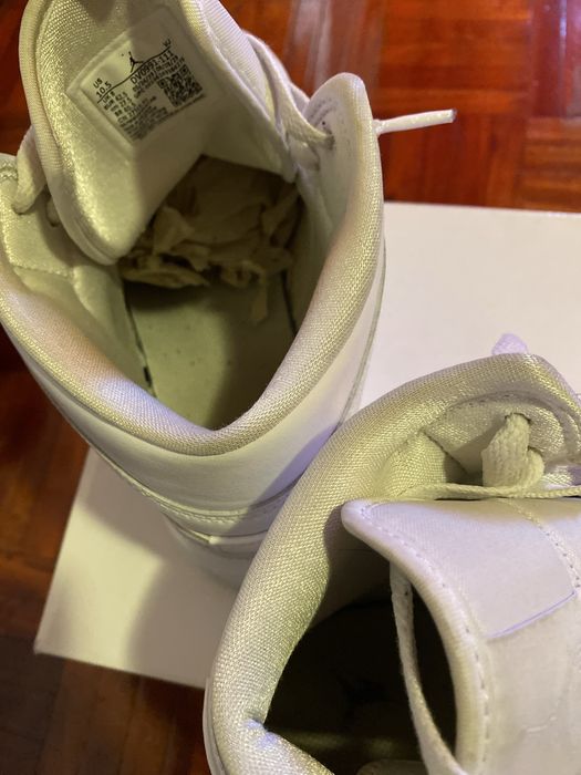 Air jordan 1 mid branco tamanho 42