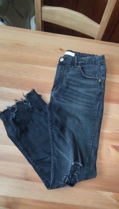Jeansy Zara dziewczęce 152 dzwony, rozszerzane