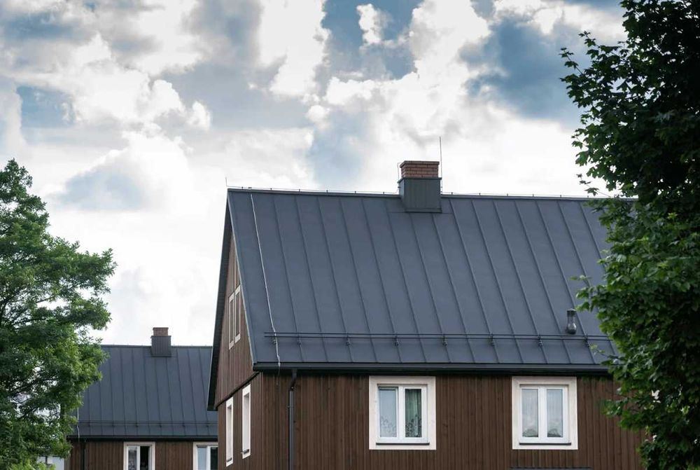 Panel dachowy blacha na rąbek nowoczesny dach 0,5 7016 POŁYSK MAT