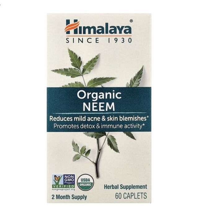 Органічний нім, Himalaya, 600 мг, 60 капсул