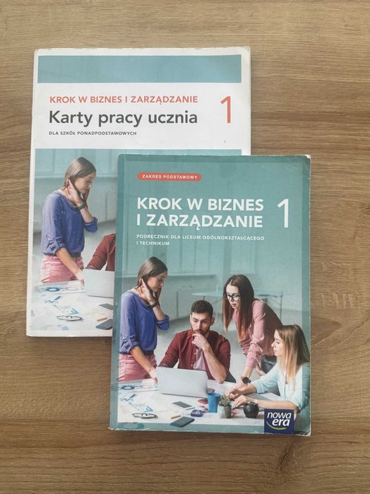 Podręcznik + ćwiczenia "Krok w Biznes i Zarządzanie" klasa 1
