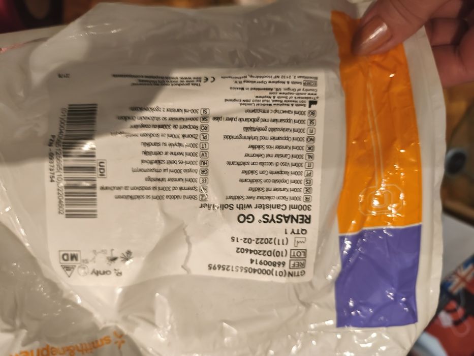 Urządzenire do ran renasys Go 300 ml z wężykiem ,zapakowane hermet