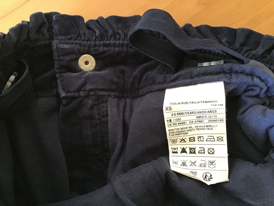 Calças forradas BENETTON 4 anos