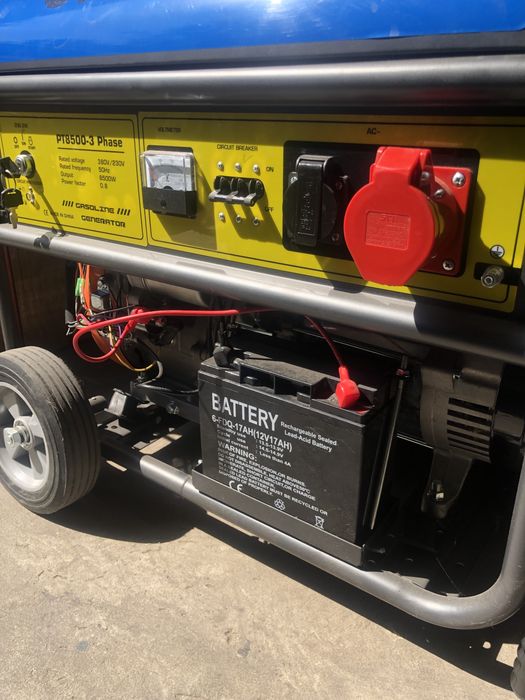 Генератор бензиновий3к,5кВт,7кВт,9кВт!1 і 3Фази!100%Мідна обмотка!Газ