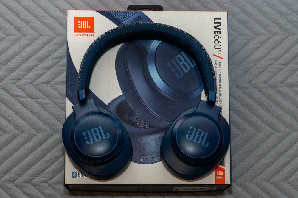 JBL live 660nc niebieskie słuchawki z ANC