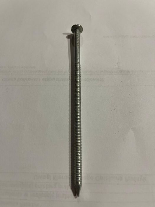 Gwoździe pierścieniowe ciesielskie ocynk 4,5x125mm, wysyłka