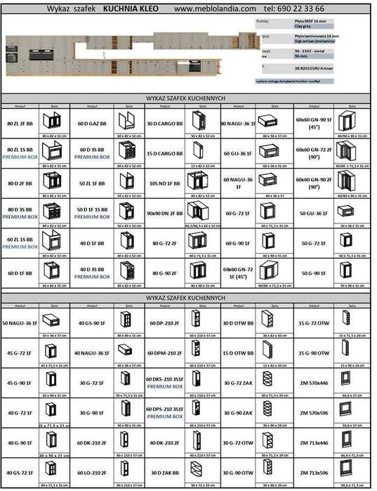 Nowe meble kuchenne kuchnia KLEO MDF styl Angielski Frezowane fronty