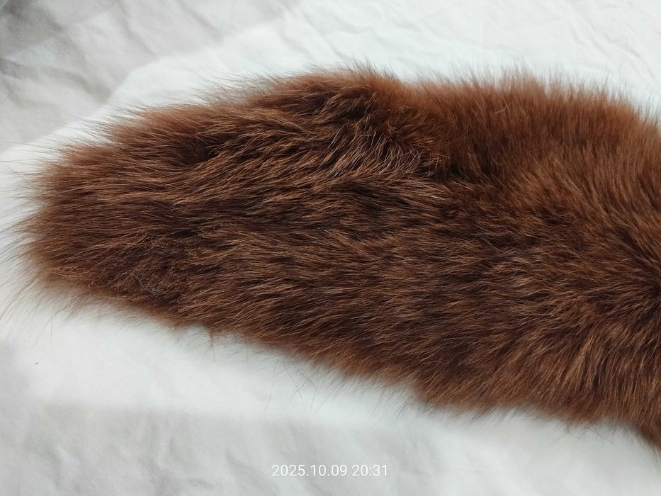 Kołnierz szal z prawdziwego futra