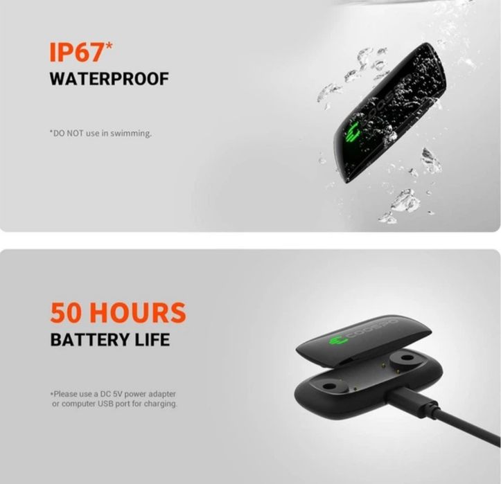 Нагрудний пульсометр COOSPO | Bluetooth + ANT+