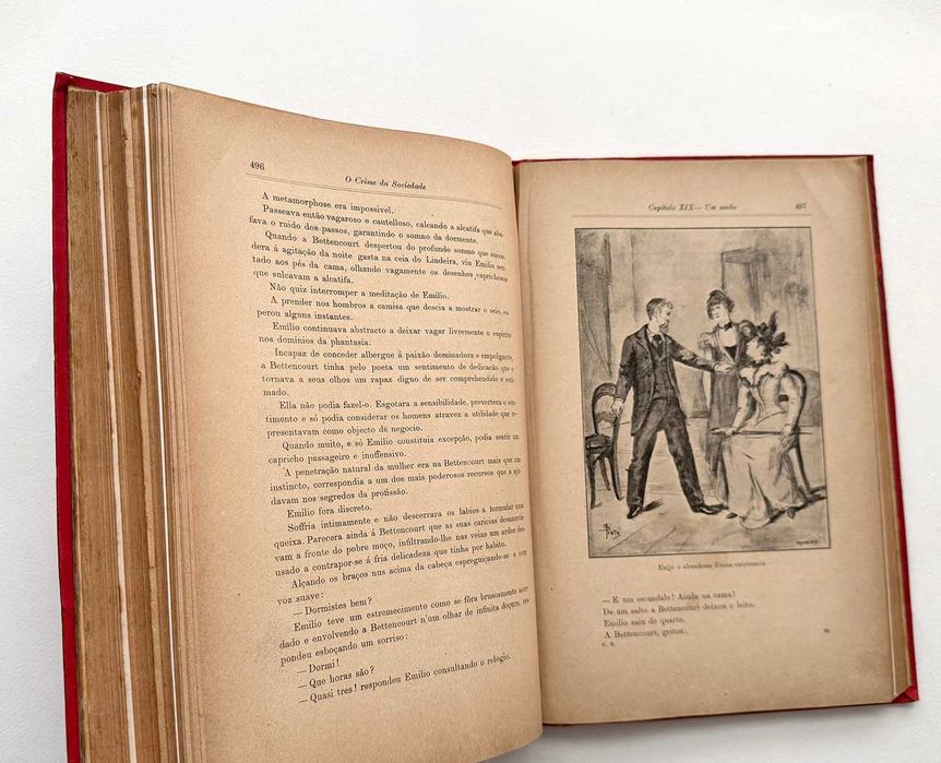 João Chagas, O crime da sociedade, 1897. Diversos ilustradores.