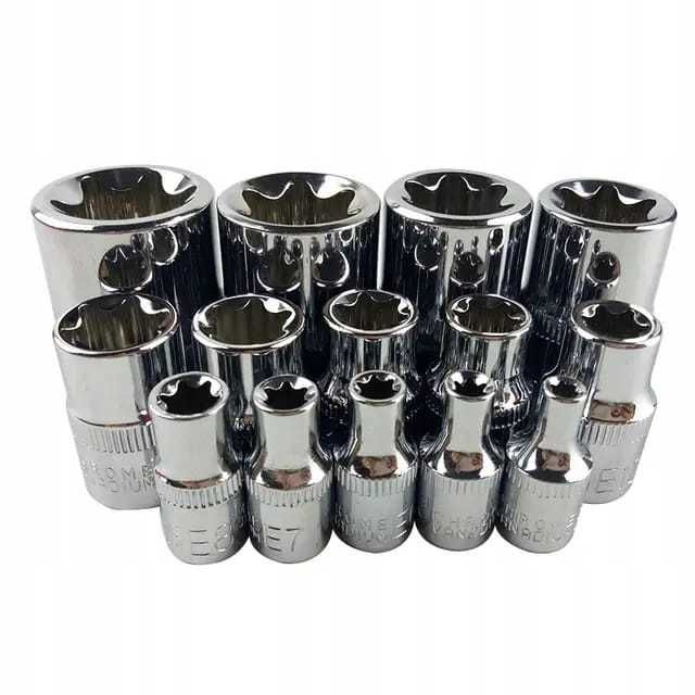 Klucze nasadowe torx e4 e24 nasadki wewnętrzne zestaw kluczy 14 szt.
