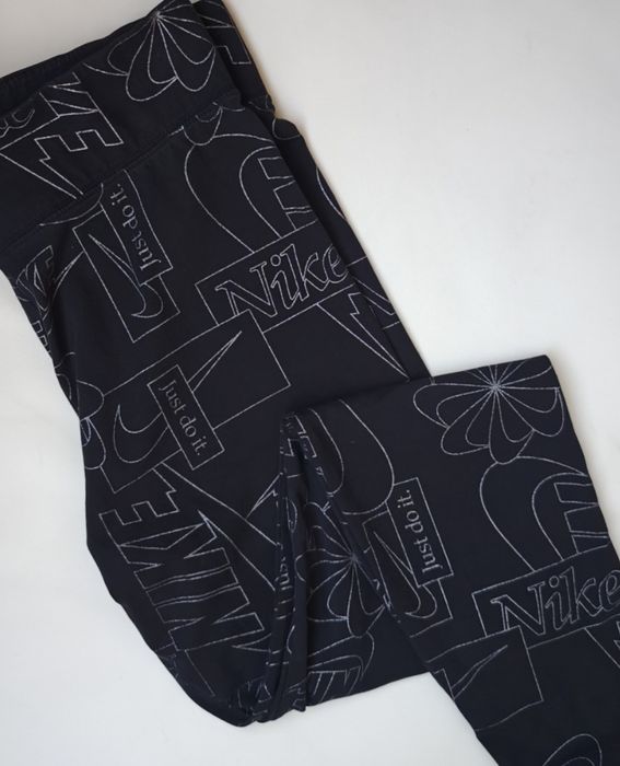 Nike legginsy sportowe damskie bawełniane czarne L