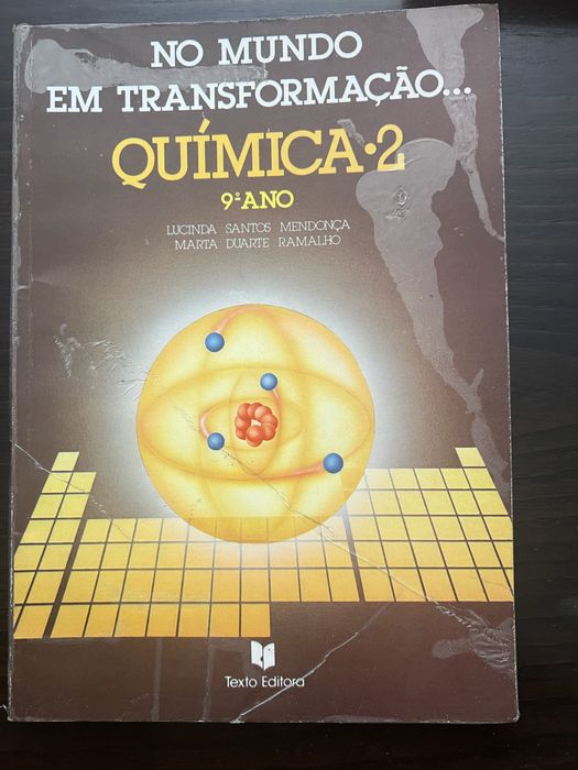 Lote livros escolares ciencias e quimica antigos