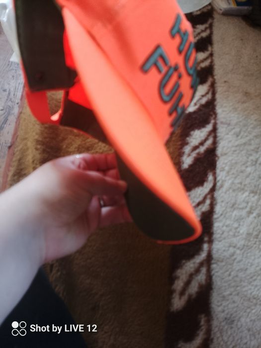 Czapka neonowy pomarań