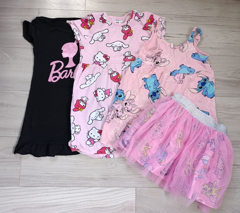 Sukienka spódnica 140 Barbie Stich hello kitty