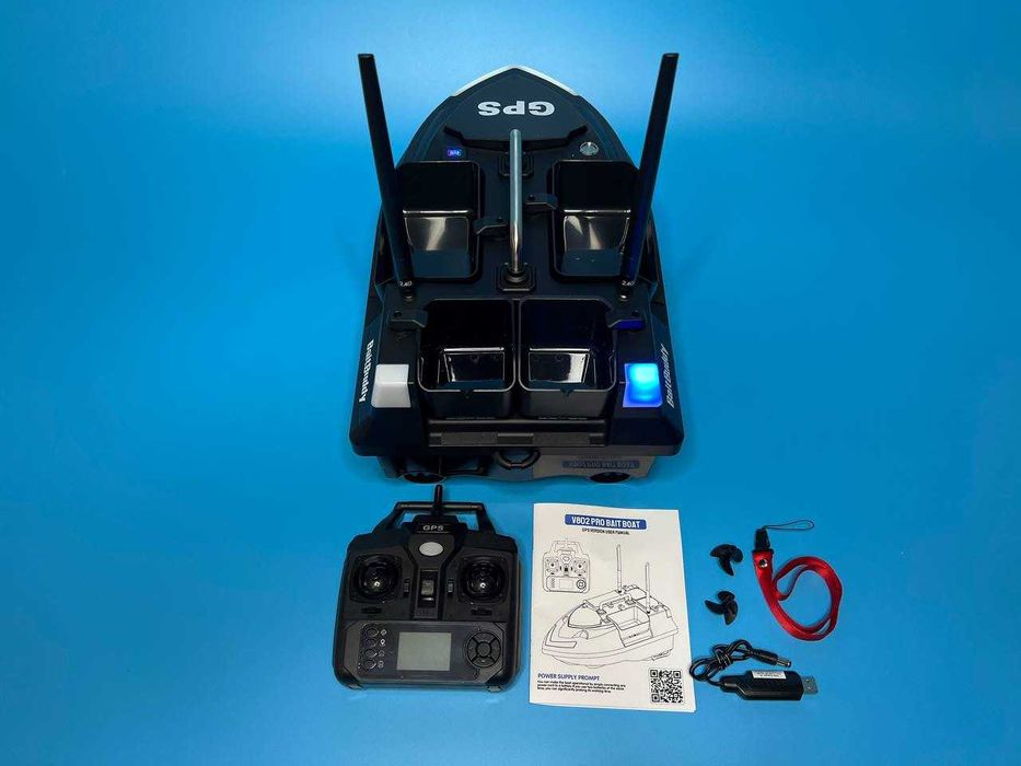 Карповый кораблик для рыбалки Flytec V802 PRO GPS 12000 мАч