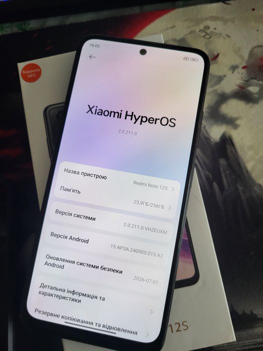 Note 12s 8/256gb