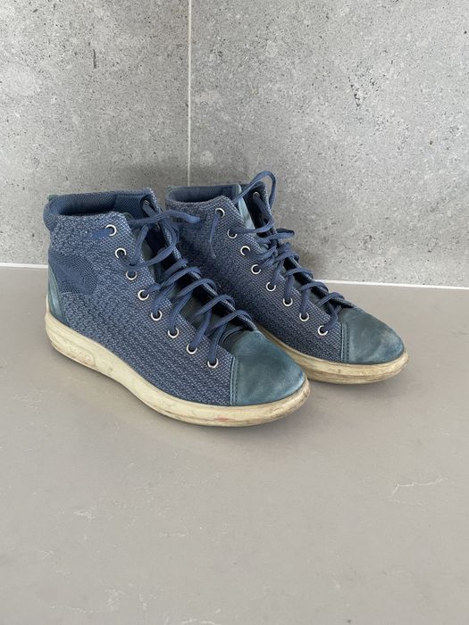 Buty Ecco niebieskie - 38 wysokie za kostke