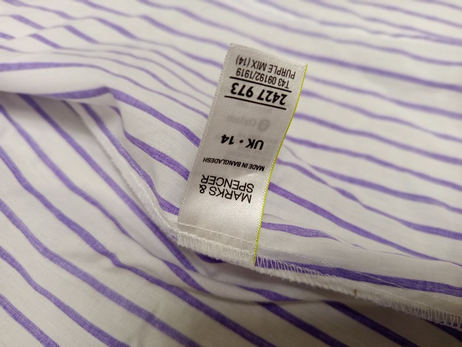 Koszula nowa w paski Marks Spencer L/xl