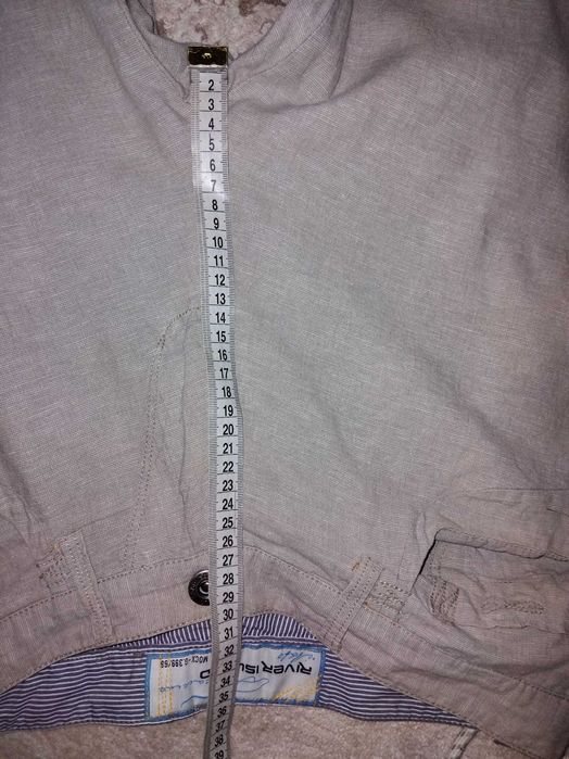 Штани лляні чоловічі Штаны лен М 46р. Бежевые