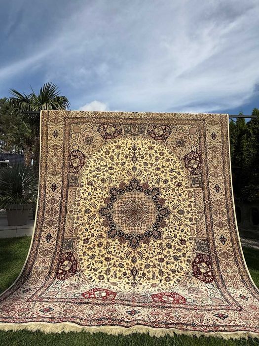 Dywan kaszmirowy r.tkany perski Iran Nain z jedwabiem 310x250 gal45tyś