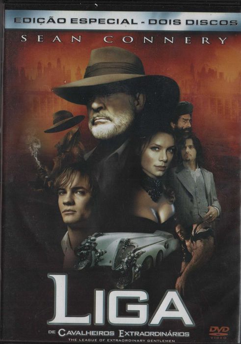 Dvd Liga dos Cavalheiros Extraordinários-thriller-Sean Connery-2 dvd's