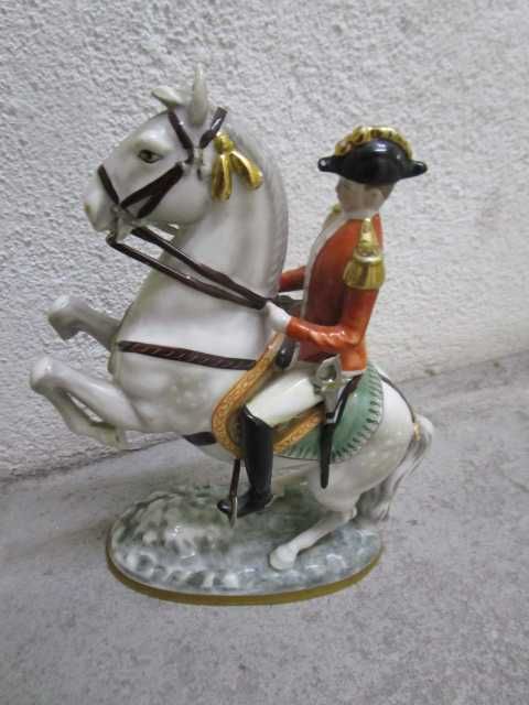 Rara Escultura Cavaleiro Escola equitação espanhola Viena Austria