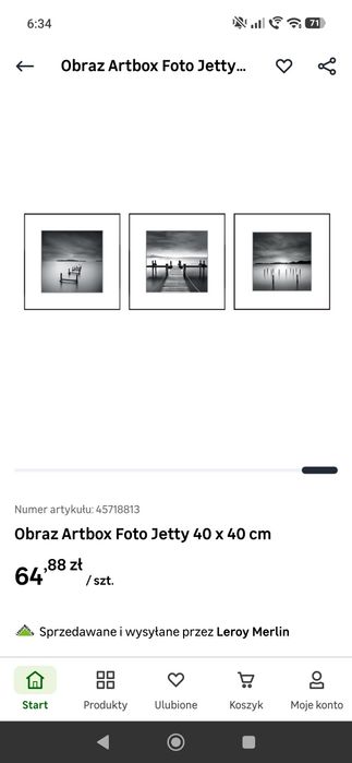 Obrazy czarno-białe 3 szt.