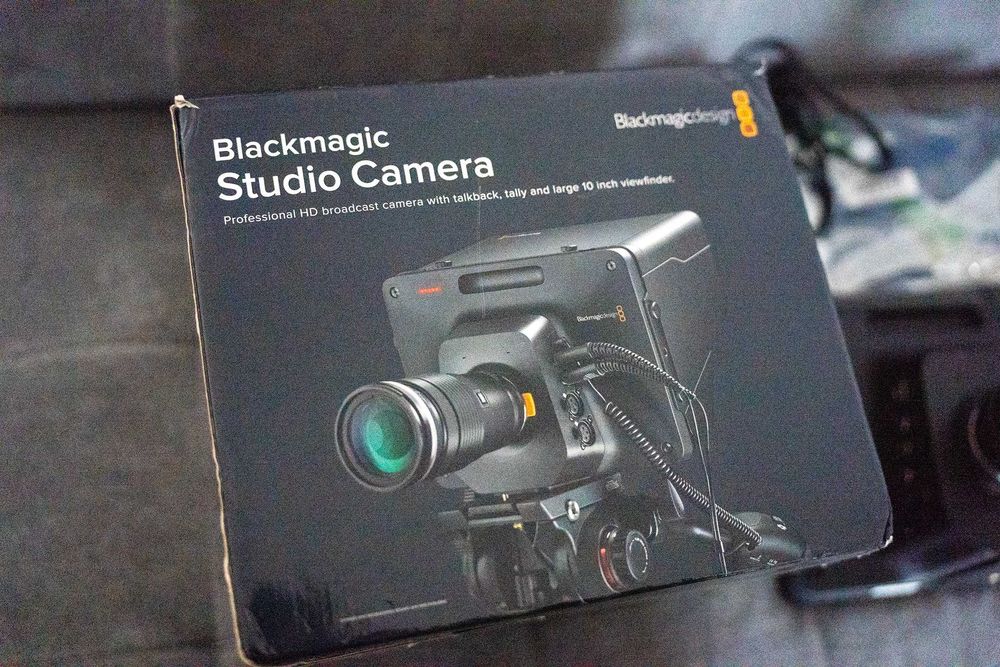 Blackmagic Studio Camara HD + Lente + Filtro na Caixa Original