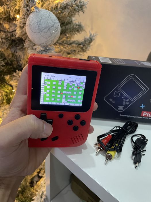 Consola Retro(Vermelha) 400 jogos clássicos - Game Box Retro