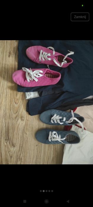 Paka dla dziewczynki 122 128 Plus buty