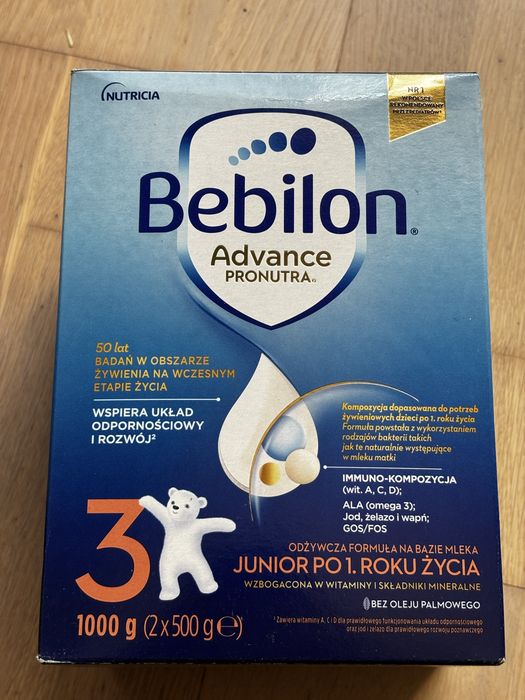Mleko modyfikowane Bebilon 3 junior po 1. Roku życia 2x1000g
